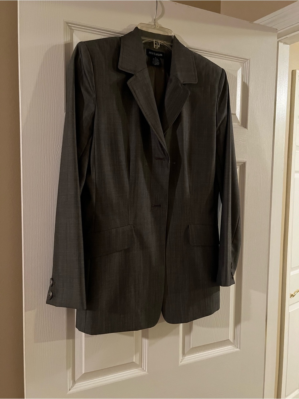 Ann Taylor Gray Women's Blazer Jacket